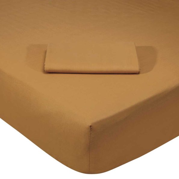 Super double fitted sheet gold BEST, 170x200x35cm