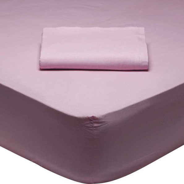 Single fitted sheet pink BEST, 100x200x35cm