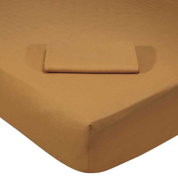 Single fitted sheet gold BEST, 100x200x35cm
