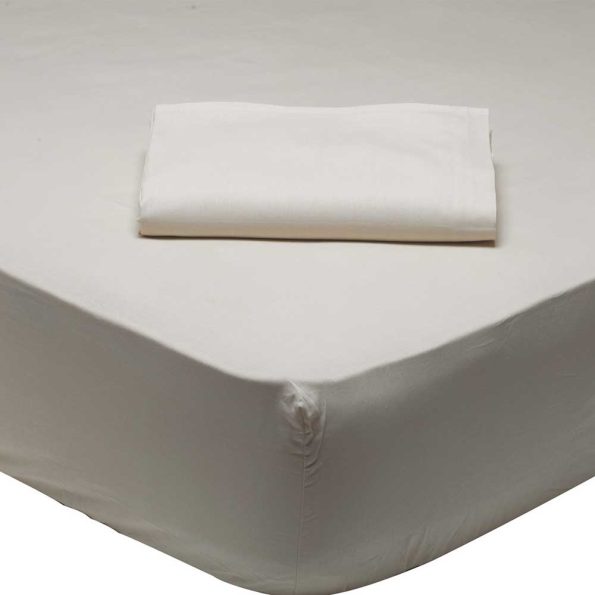 Half-double fitted sheet beige BEST, 120x200x35cm