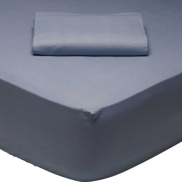 Half-double fitted sheet blue BEST, 120x200x35cm
