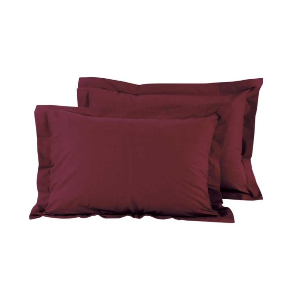 Pillowcases burgundy BEST, 50x70x5cm, set of 2 pcs